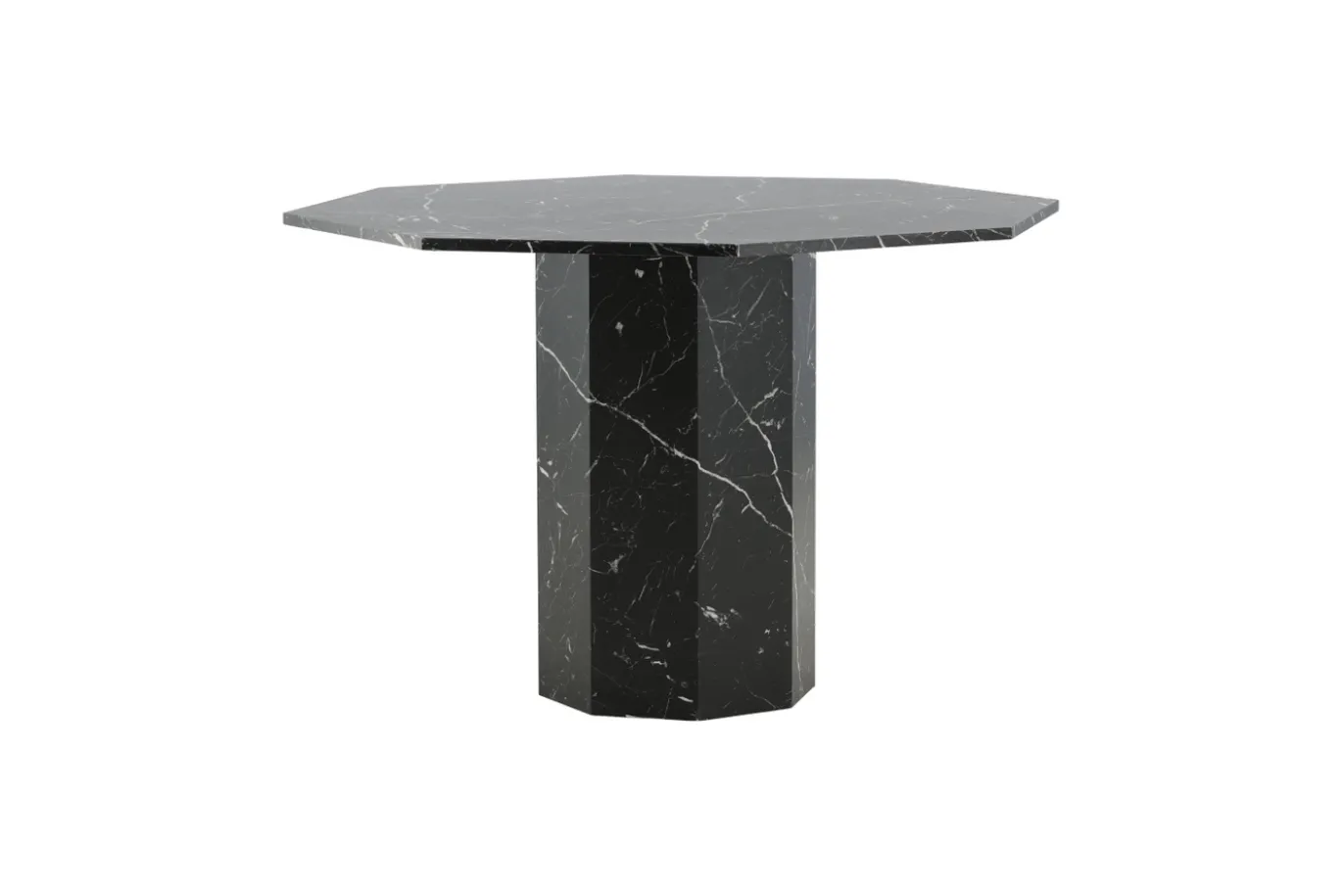 Fjôrd Eettafel Marbs Rond Zwart Marmerlook