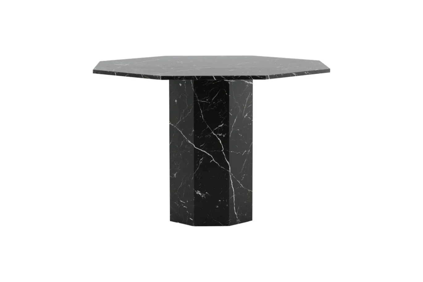 Fjôrd Eettafel Marbs Rond Zwart Marmerlook