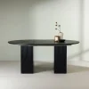 Fjôrd Eettafel Matilda Rond Extendable Ø130/180cm Zwart Mdf