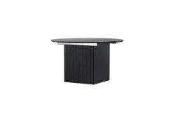 Fjôrd Eettafel Matilda Rond Extendable Ø130/180cm Zwart Mdf