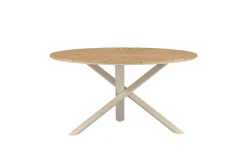 Fjôrd Eettafel Mexico Teak Naturel ø140cm