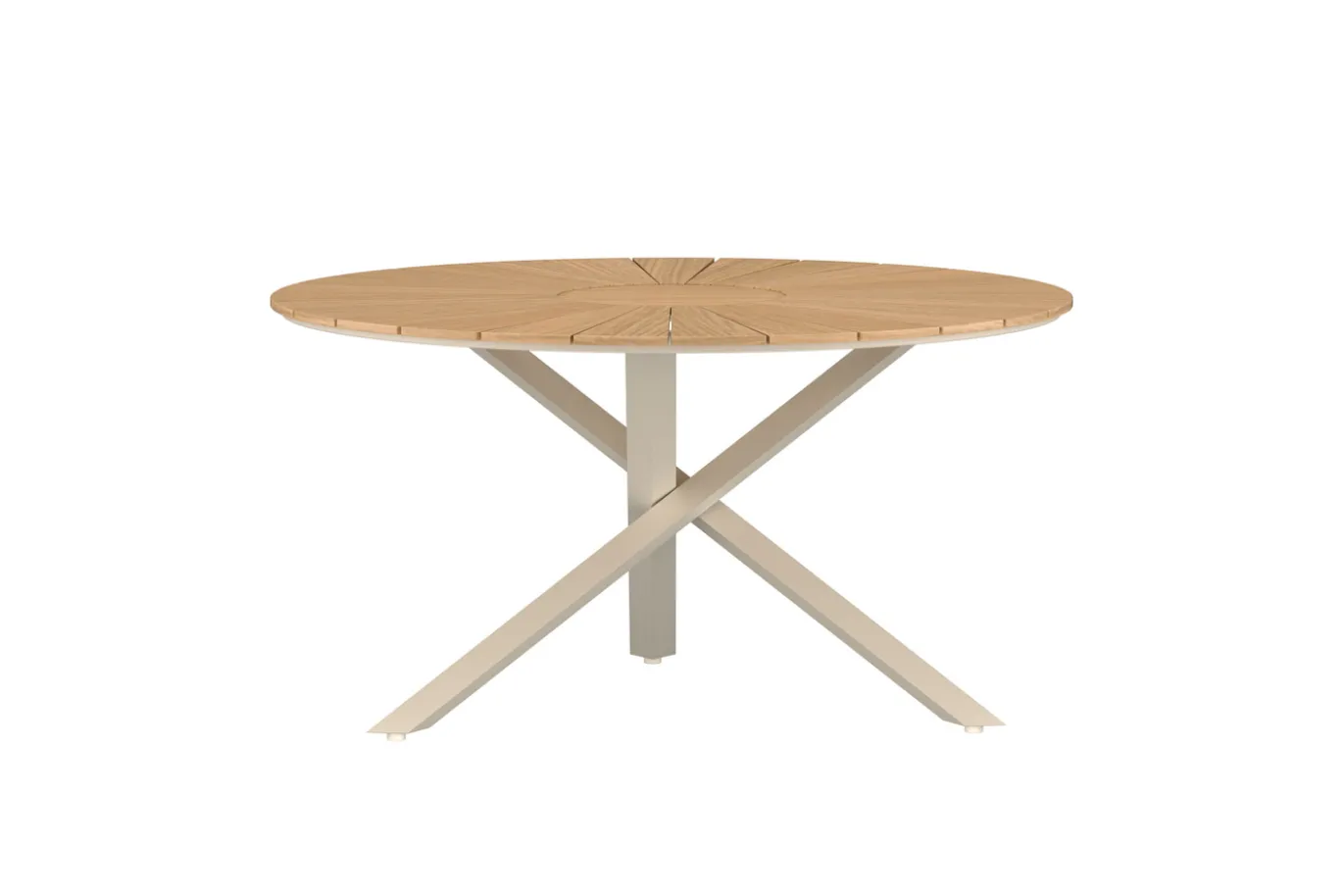 Fjôrd Eettafel Mexico Teak Naturel ø140cm