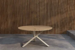 Fjôrd Eettafel Mexico Teak Naturel ø140cm