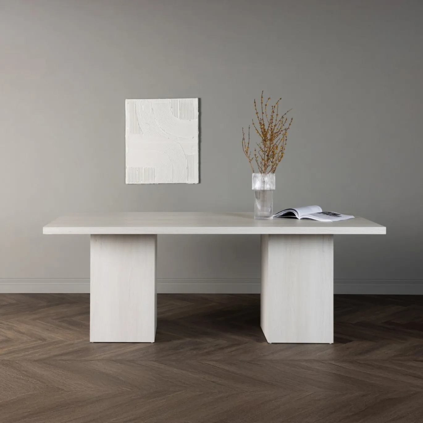 Fjôrd Eettafel Olga Whitewash 200cm