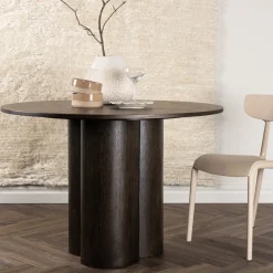 Fjôrd Eettafel Olivia Ø110cm Mokka Fineer