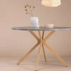 Fjôrd Eettafel Piazza Ø120cm Naturel Donkergrijs Spraystone
