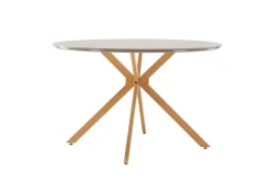 Fjôrd Eettafel Piazza Ø120cm Naturel Donkergrijs Spraystone