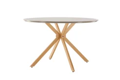 Fjôrd Eettafel Piazza Ø120cm Naturel Donkergrijs Spraystone
