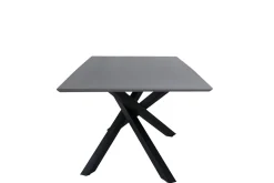 Fjôrd Eettafel Piazza Zwart/Grijs Fineer 180x90cm
