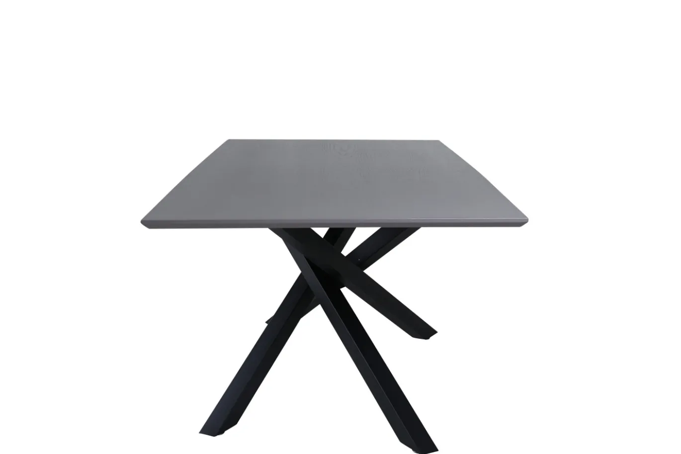 Fjôrd Eettafel Piazza Zwart/Grijs Fineer 180x90cm