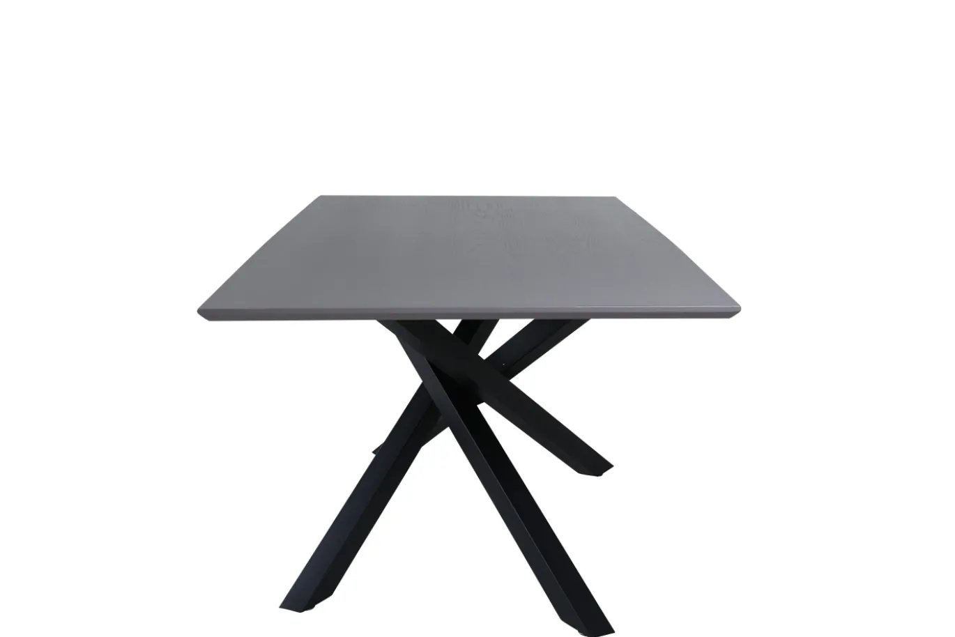 Fjôrd Eettafel Piazza Zwart/Grijs Fineer 180x90cm