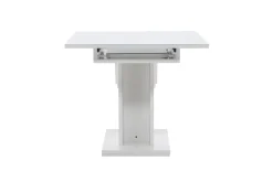 Fjôrd Eettafel Pluto 120/160x90cm Wit Mdf Glas