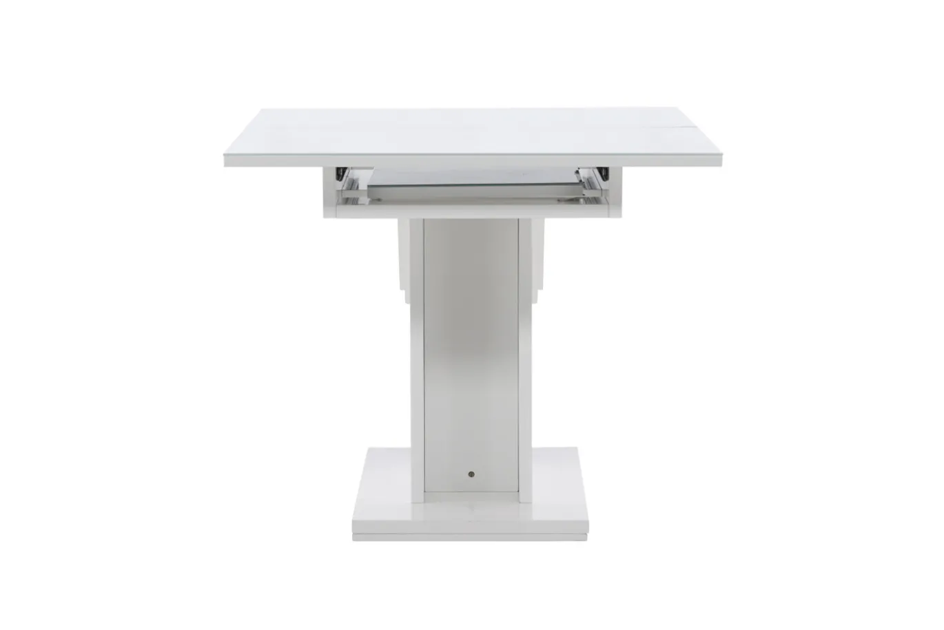 Fjôrd Eettafel Pluto 120/160x90cm Wit Mdf Glas