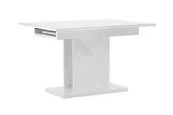 Fjôrd Eettafel Pluto 120/160x90cm Wit Mdf Glas
