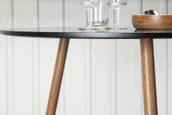 Fjôrd Eettafel Polar Rond EK-look/Zwart Ø90cm