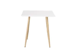 Fjôrd Eettafel Polar 75x75cm Wit /Eiken-look