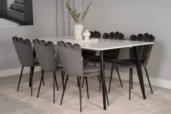 Fjôrd Eettafel Polar Zwart/Wit 180x90x75cm