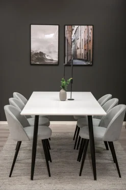 Fjôrd Eettafel Polar Zwart/Wit 180x90x75cm