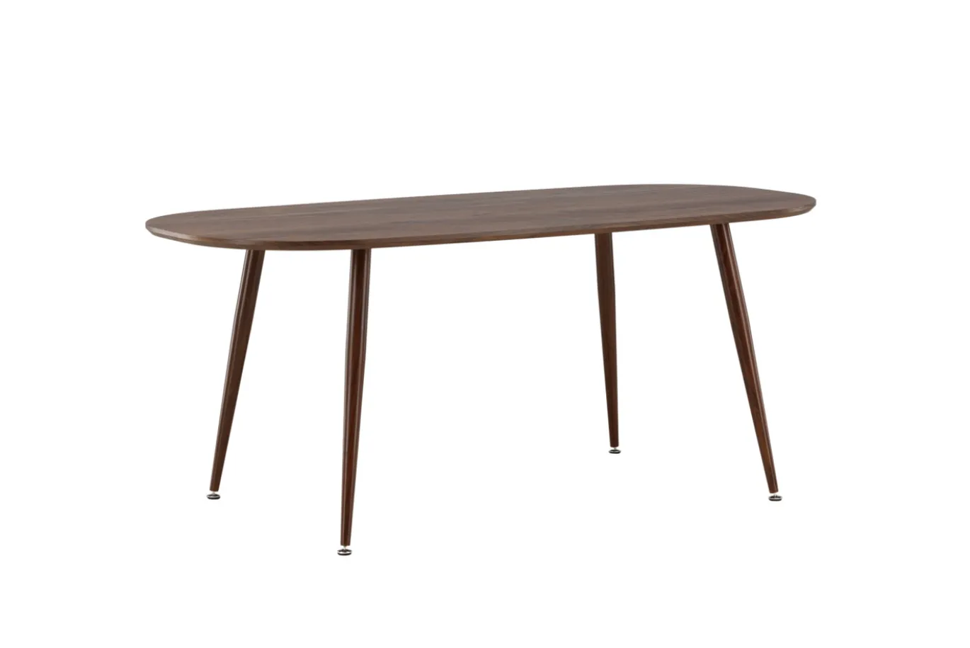Fjôrd Eettafel Sanford Ovaal 180x90x75cm Donker Bruin Mdf