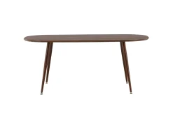 Fjôrd Eettafel Sanford Ovaal 180x90x75cm Donker Bruin Mdf