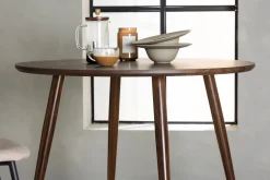 Fjôrd Eettafel Sanford Rond Ø100x75cm Donkerbruin Mdf