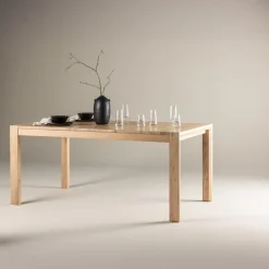 Fjôrd Eettafel Slider Uitschuifbaar Naturel Eiken 170+40+40cm