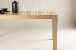 Fjôrd Eettafel Slider Uitschuifbaar Naturel Eiken 170+40+40cm