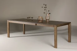 Fjôrd Eettafel Slider Uitschuifbaar Smoked Eiken 170+40+40cm