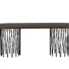 Fjôrd Eettafel Stone Ovaal Zwart/Mokka Fineer