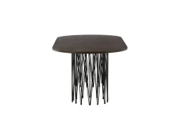 Fjôrd Eettafel Stone Ovaal Zwart/Mokka Fineer