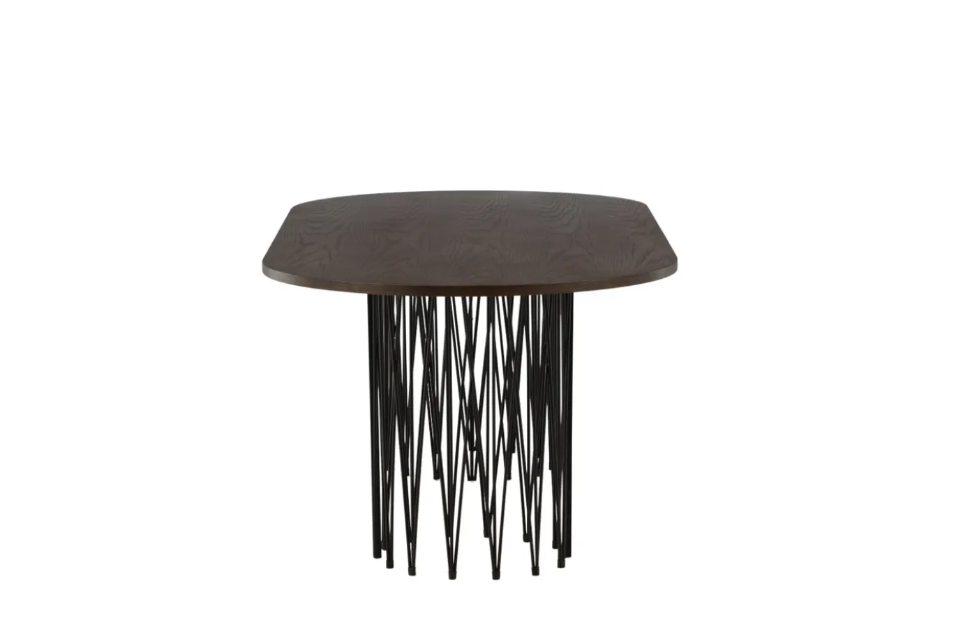 Fjôrd Eettafel Stone Ovaal Zwart/Mokka Fineer