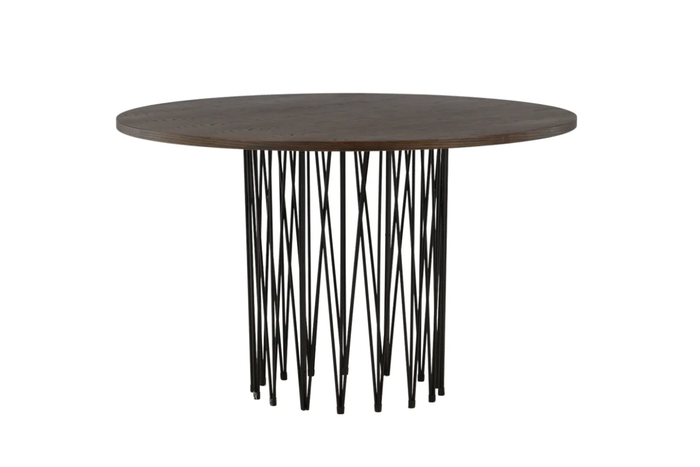 Fjôrd Eettafel Stone Rond Zwart/Mokka Fineer