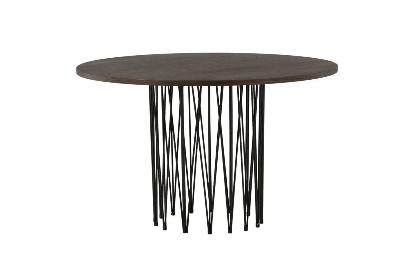 Fjôrd Eettafel Stone Rond Zwart/Mokka Fineer