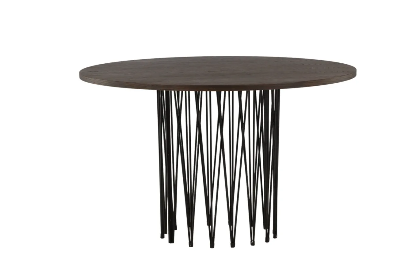 Fjôrd Eettafel Stone Rond Zwart/Mokka Fineer
