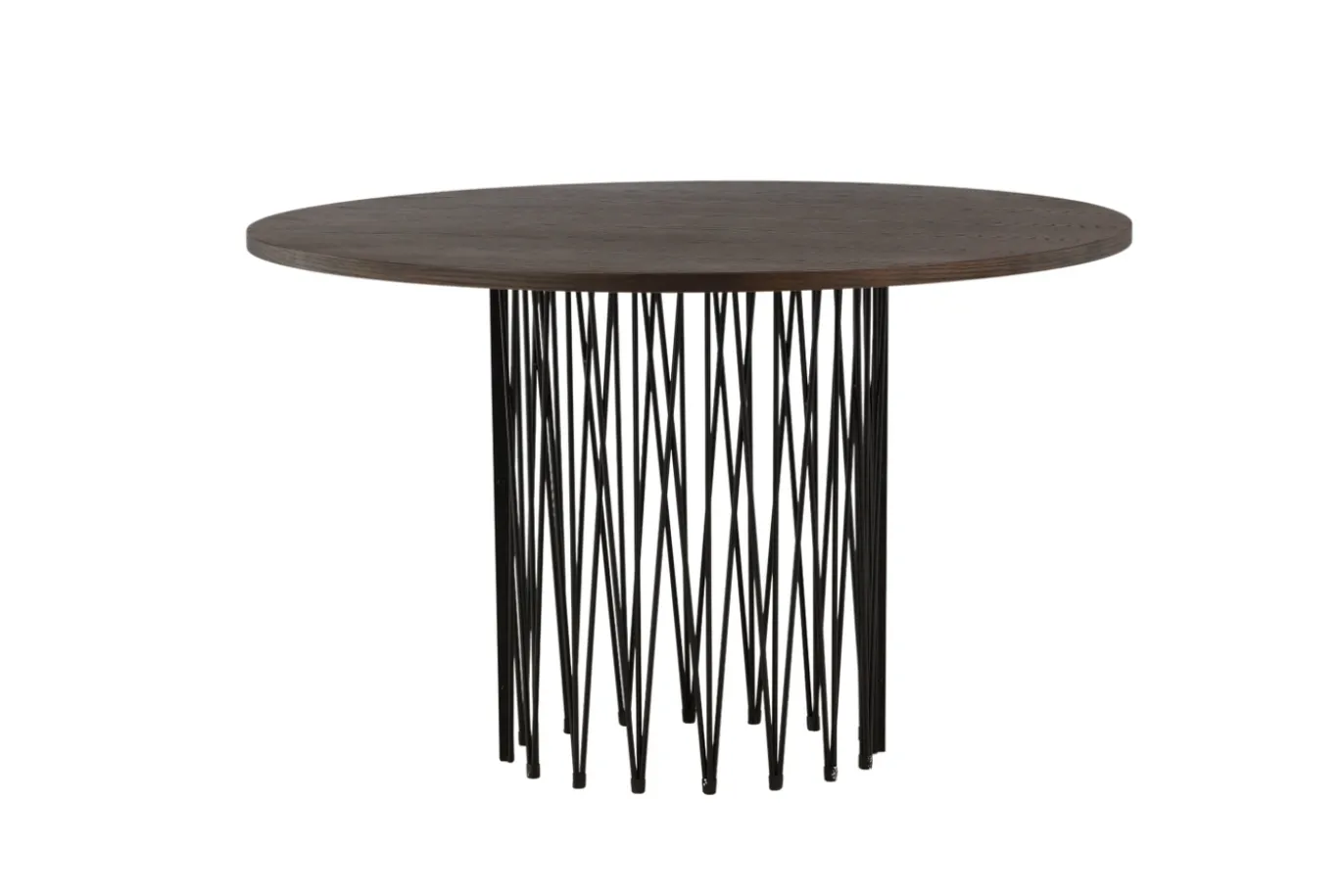Fjôrd Eettafel Stone Rond Zwart/Mokka Fineer