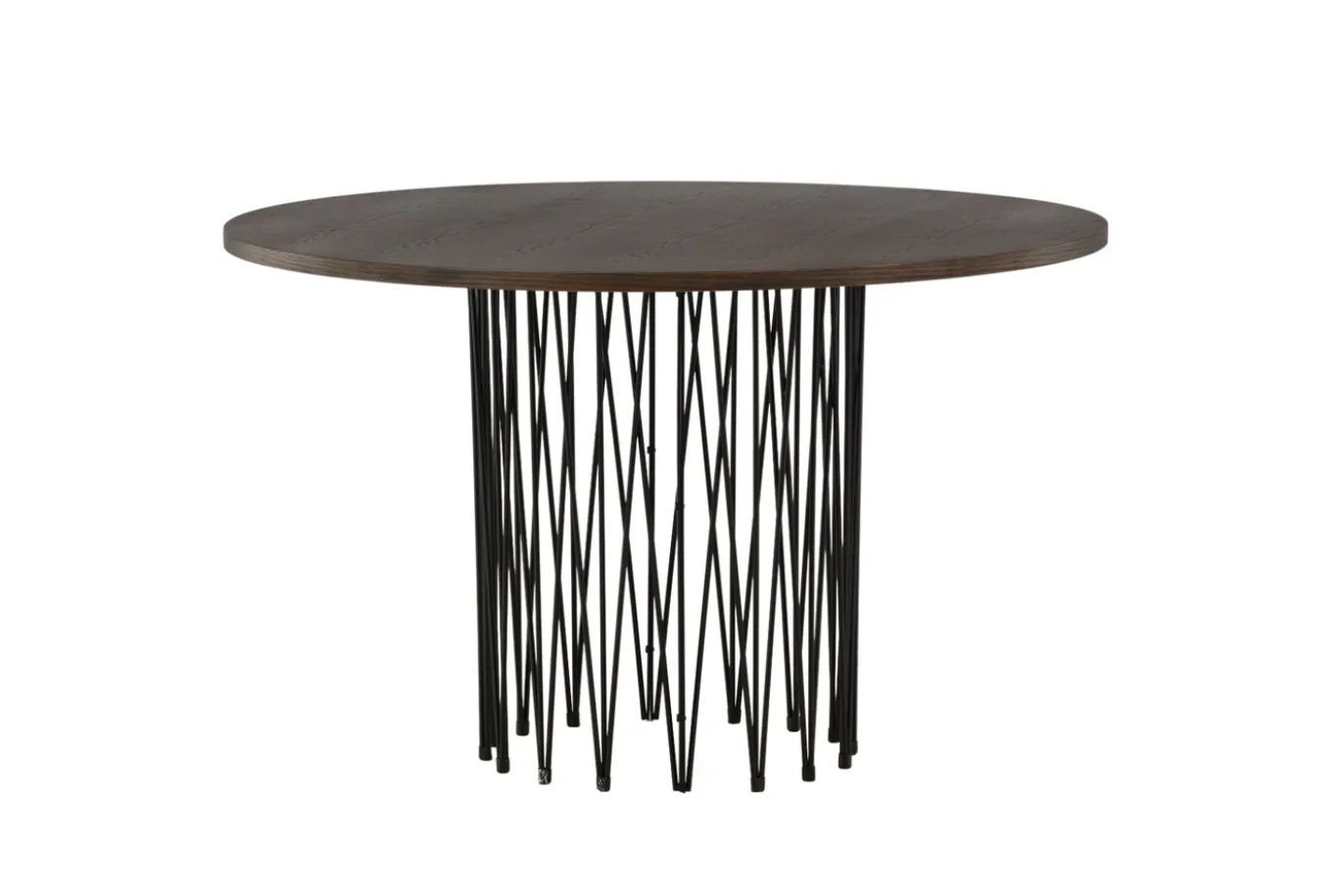 Fjôrd Eettafel Stone Rond Zwart/Mokka Fineer