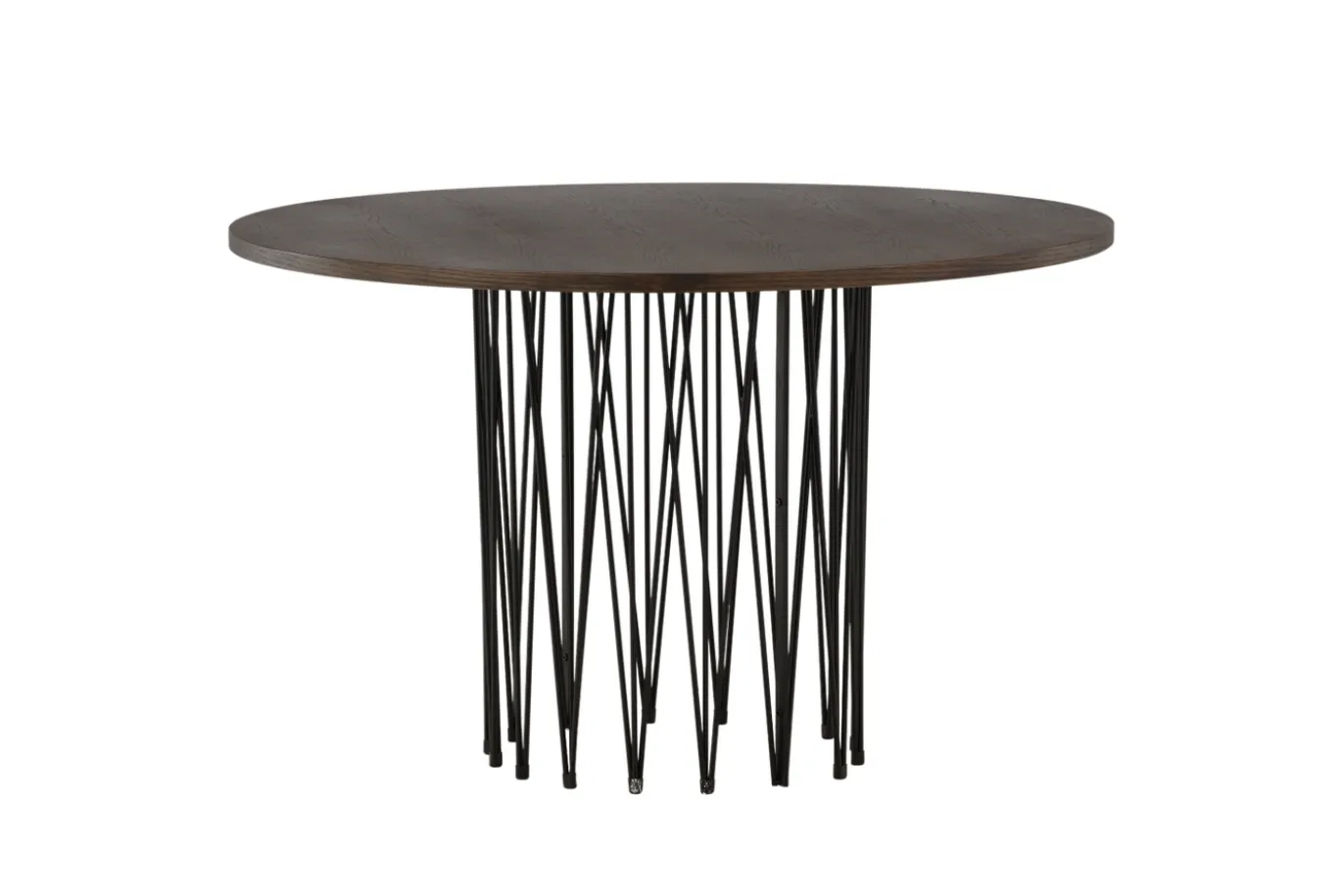 Fjôrd Eettafel Stone Rond Zwart/Mokka Fineer