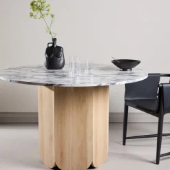 Fjôrd Eettafel Tekla Rond Lichtgrijs ⌀120cm