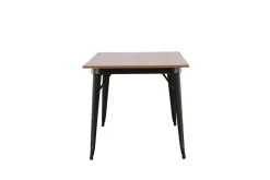 Fjôrd Eettafel Tempe Zwart Walnoot Mdf