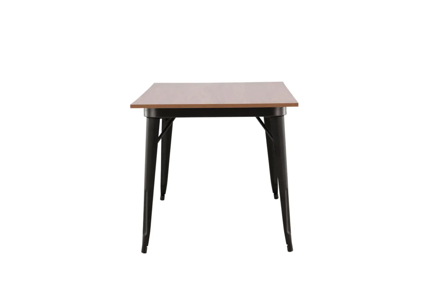 Fjôrd Eettafel Tempe Zwart Walnoot Mdf