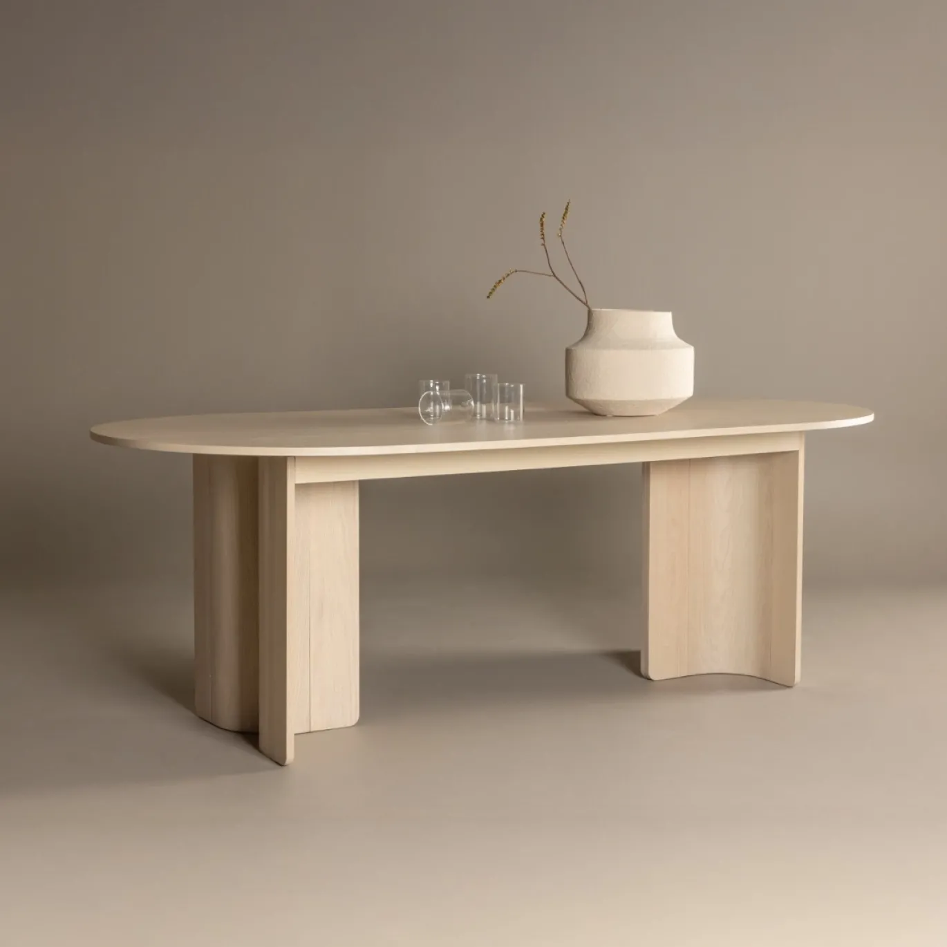 Fjôrd Eettafel Tyresö Ovaal Whitewash 220x100cm