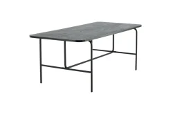 Fjôrd Eettafel Uno Zwart Fineer 200cm