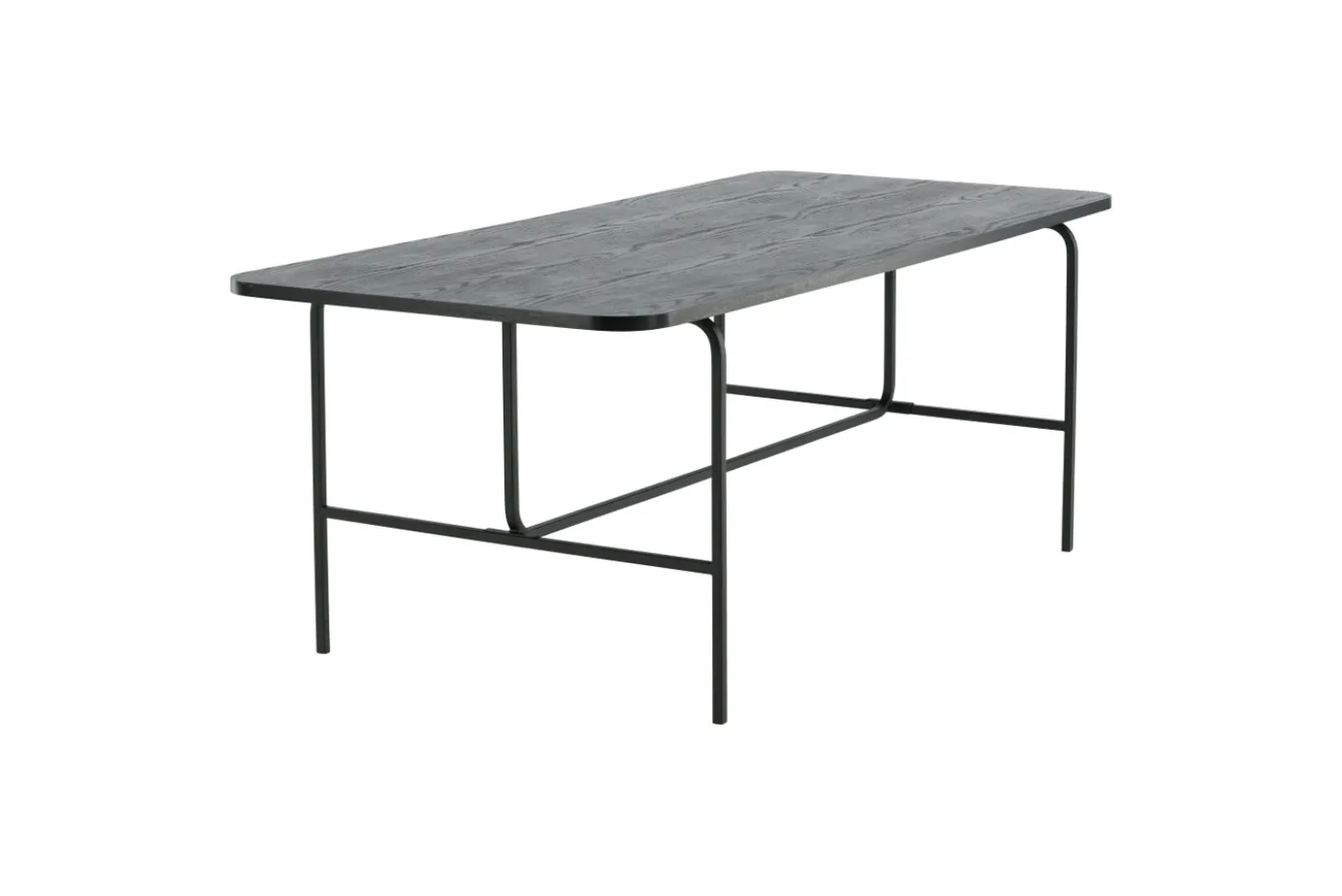 Fjôrd Eettafel Uno Zwart Fineer 200cm
