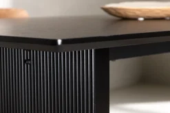 Fjôrd Eettafel Vail Zwart MDF 200cm