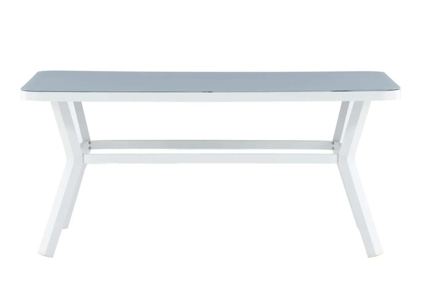 Fjôrd Eettafel Virya Wit Met Grijs Glas 160cm