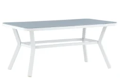 Fjôrd Eettafel Virya Wit Met Grijs Glas 160cm