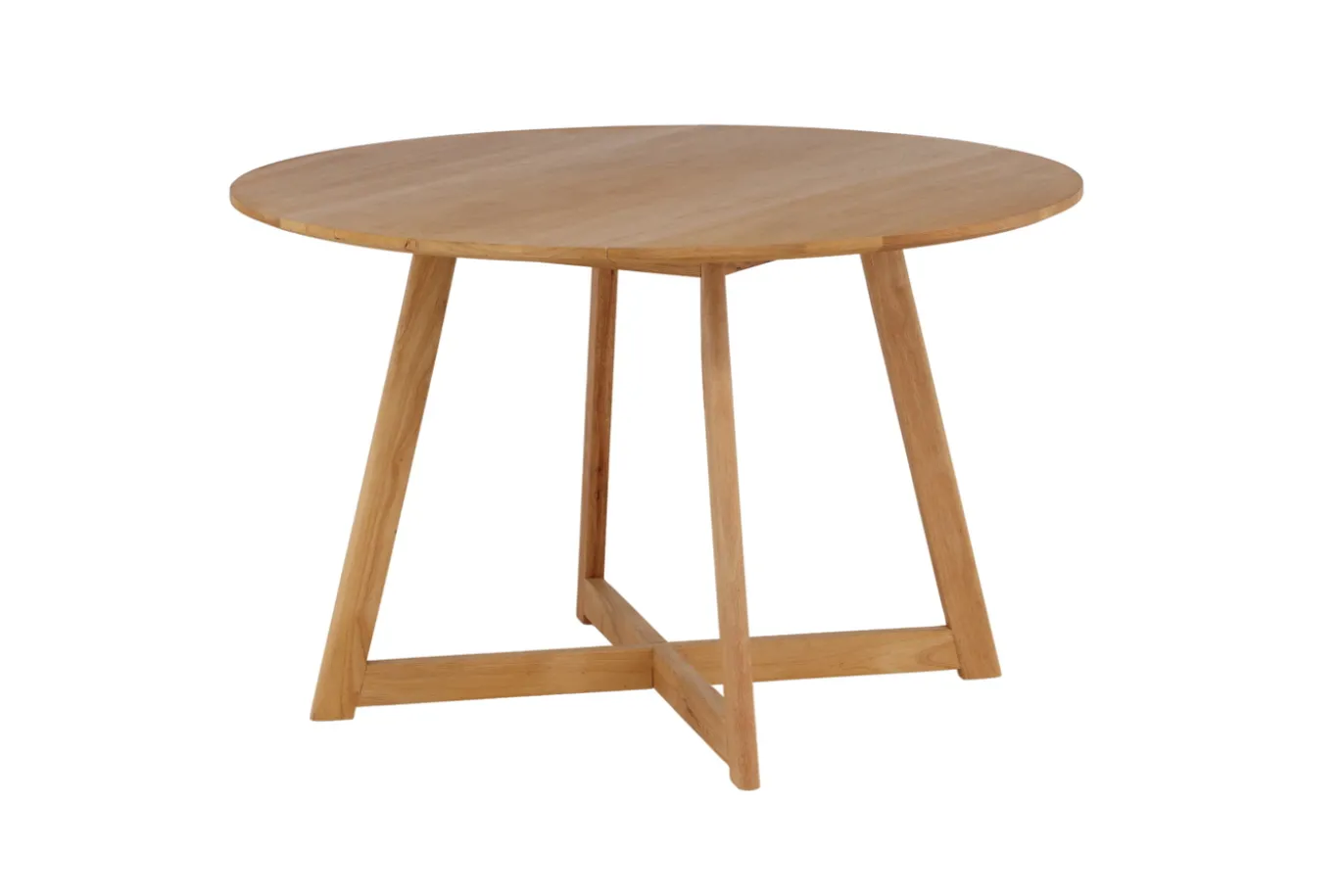 Fjôrd Eettafel Yakidon Rond Rubberhout Eikenlook MDF Ø120cm