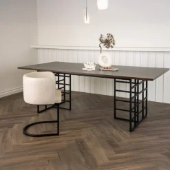 Fjôrd Eettafel Ystad Mokka Eiken Fineer 220cm