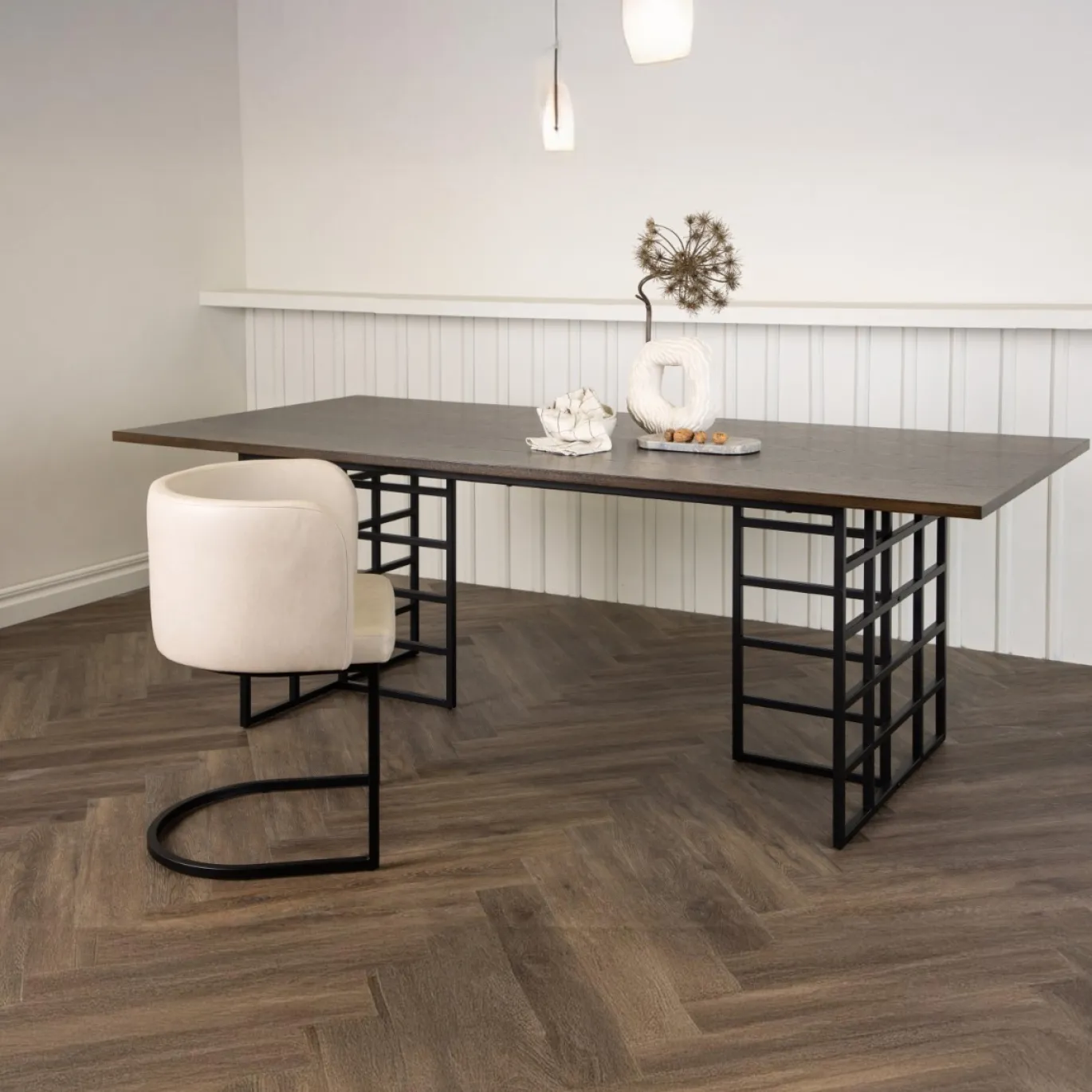 Fjôrd Eettafel Ystad Mokka Eiken Fineer 220cm