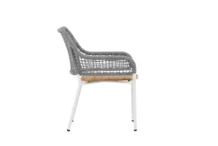 Fjôrd Fauteuil Amora Grijs/Teak